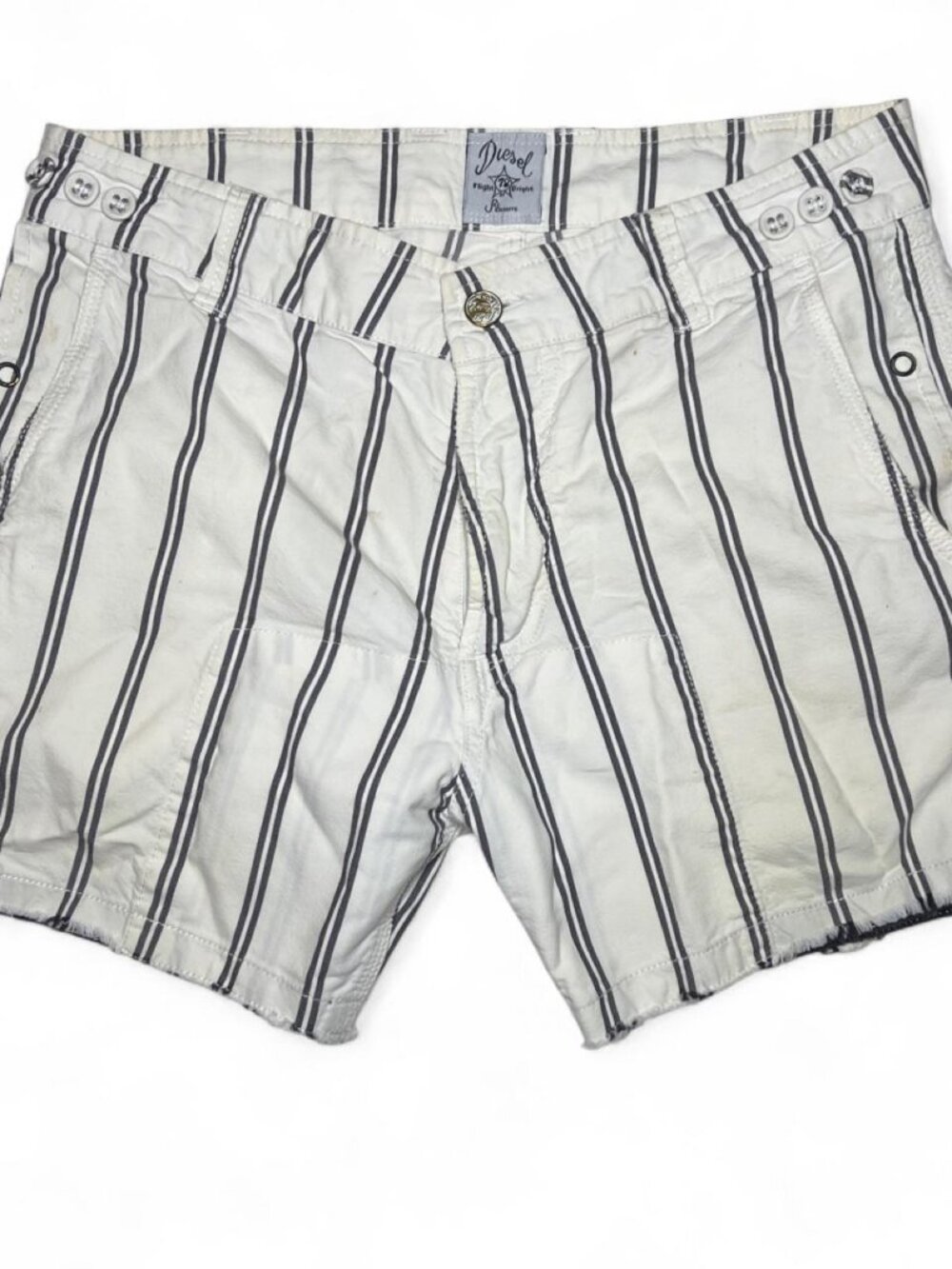 Diesel Men's White and Cream Shorts